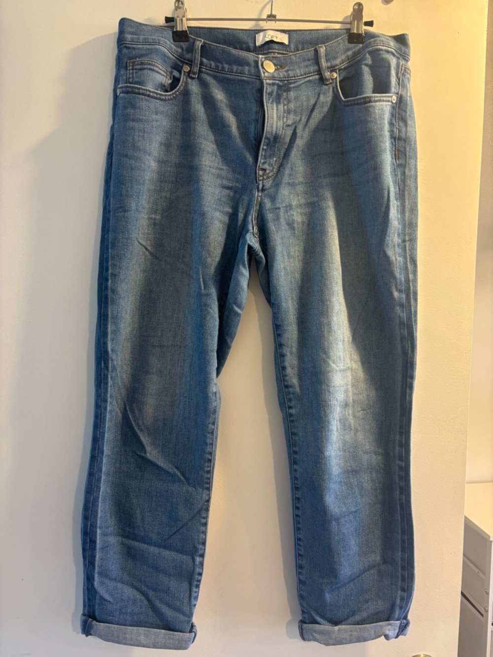 LOFT Light Blue Denim Straight Leg Jeans